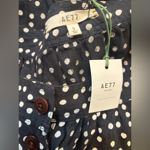 American Eagle AE77 premium 100% Linen Button up Maxi /Midi Skirt NWT - Picture 5 of 6